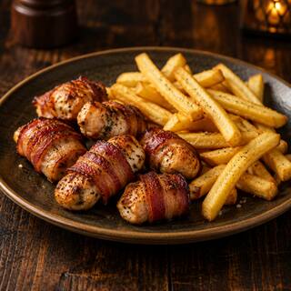 Kids chicken with bacon
