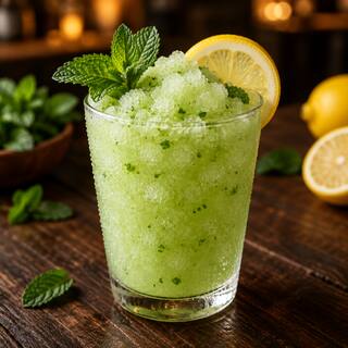 Frozen mint lemonade